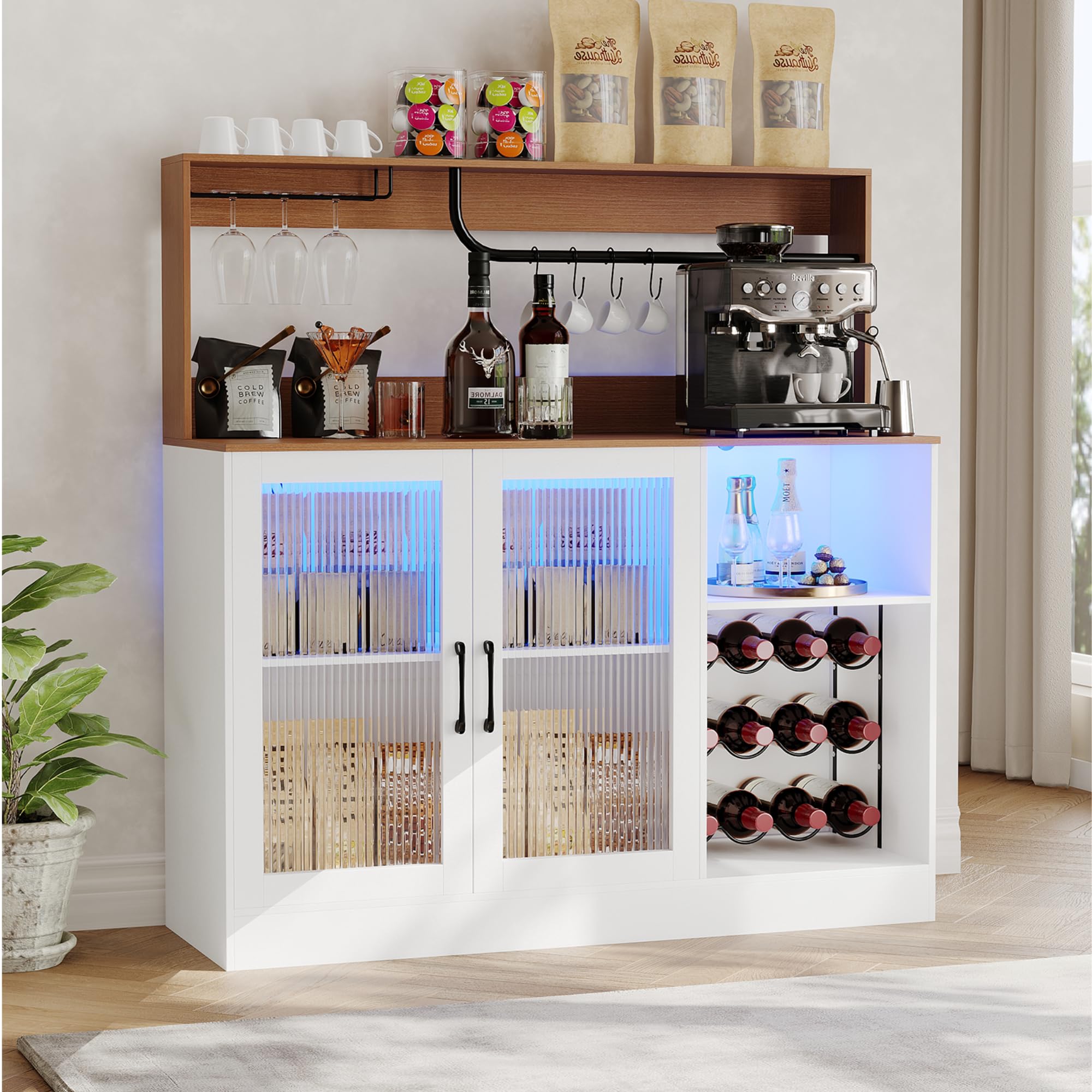 Home Bar Shelves - Mueble Bar para Vinos con Luces