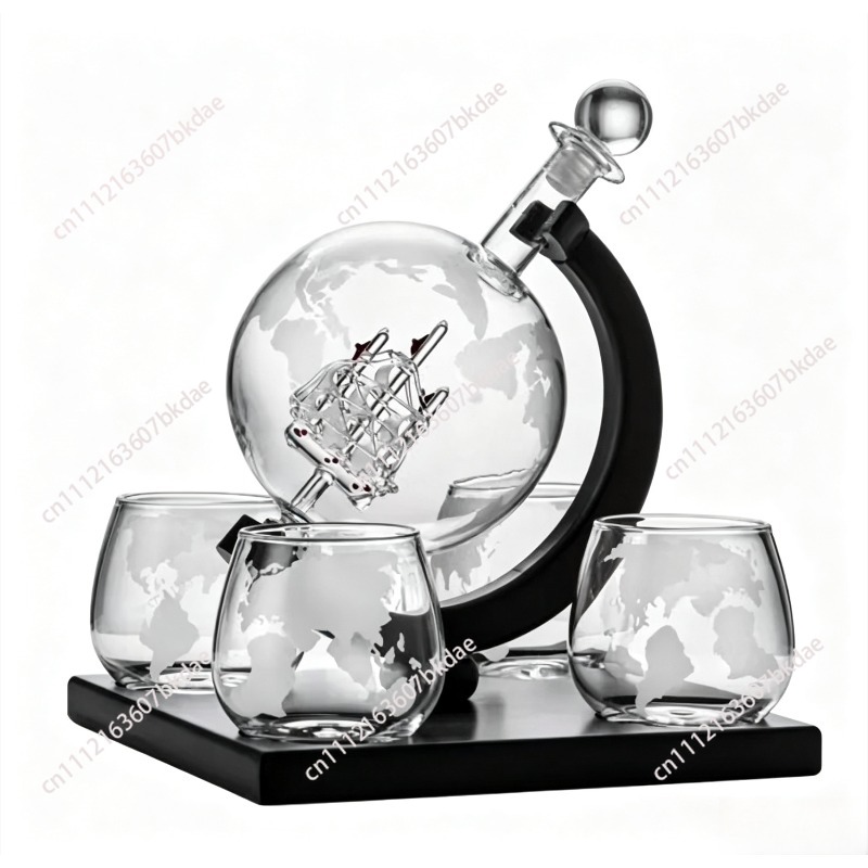 Decanter Globe Set - Juego de Decantador de Vino Decorativo
