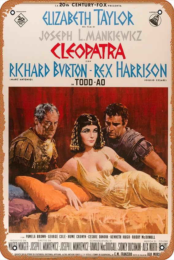 Home Bar And Coffee - Letrero Metálico Retro de Cleopatra, Póster