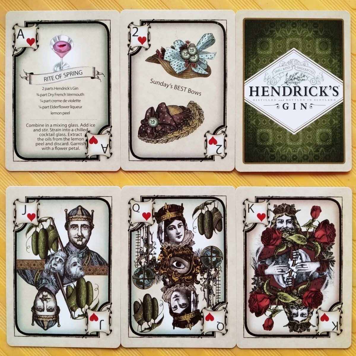 Baraja de cartas Hendrick's Gi - Cocktail Recipe Book reseña y precio