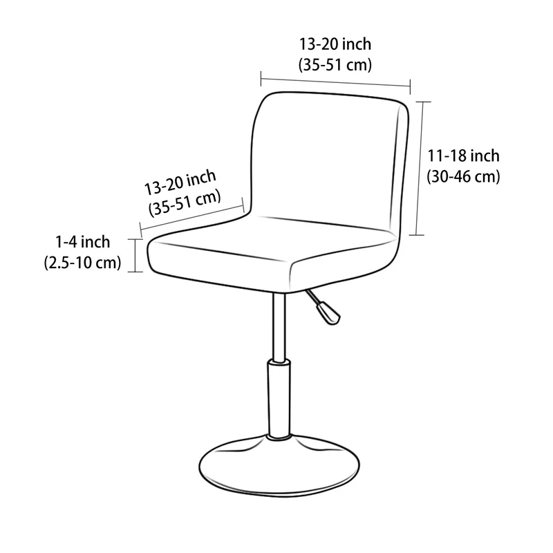 1/4 Uds. Funda para taburete d - Home Bar Seating reseña y precio