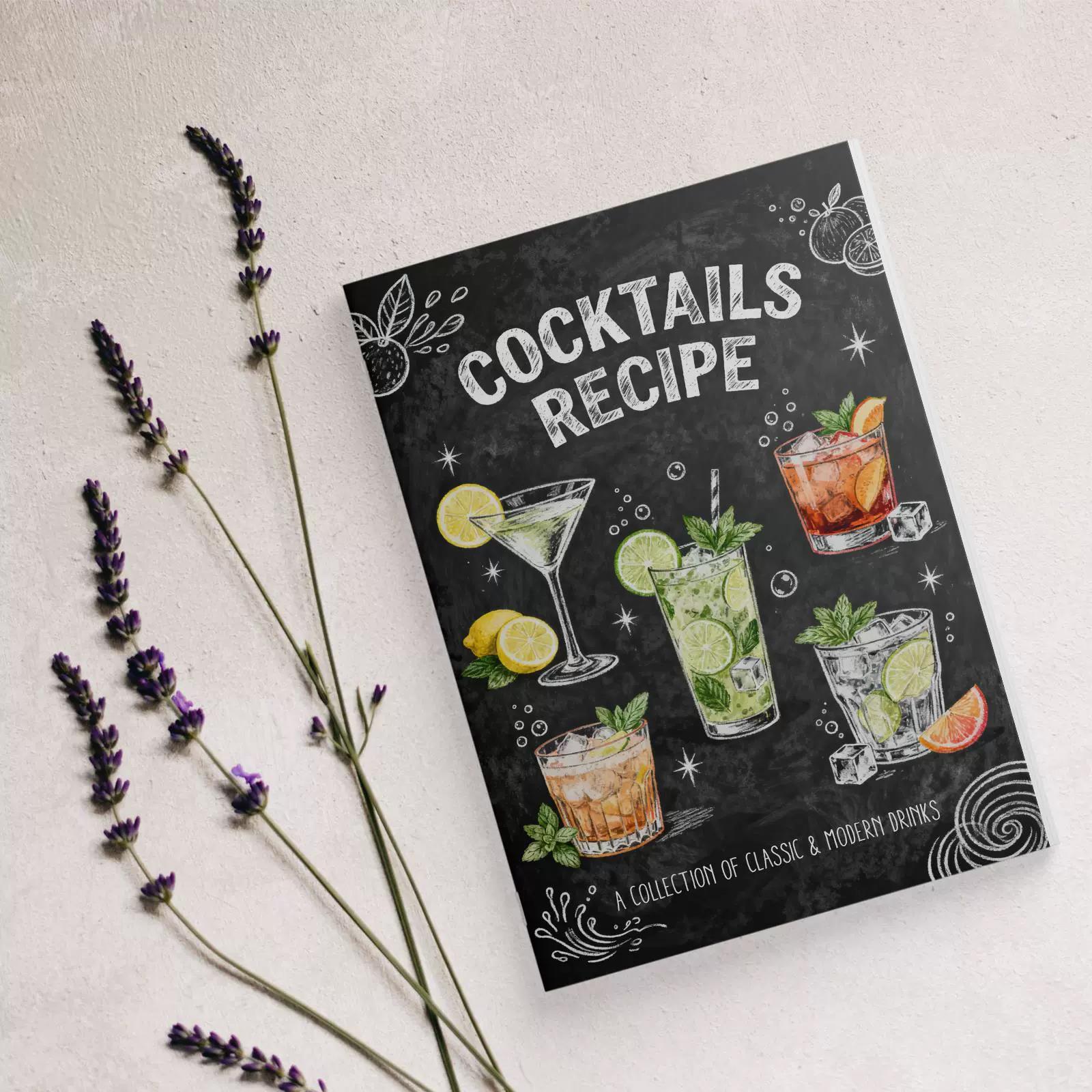 Libro de recetas de cócteles c - Cocktail Recipe Book reseña y precio