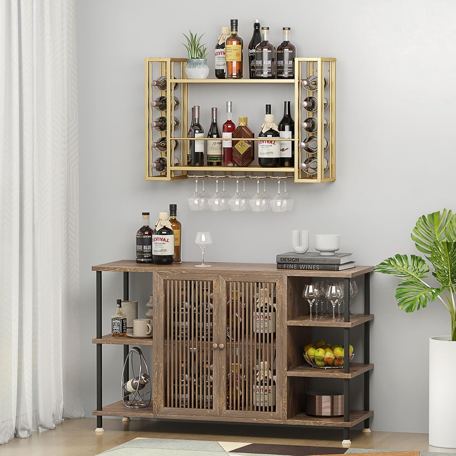 Estante para vinos montado en  - Home Bar Shelves reseña y precio
