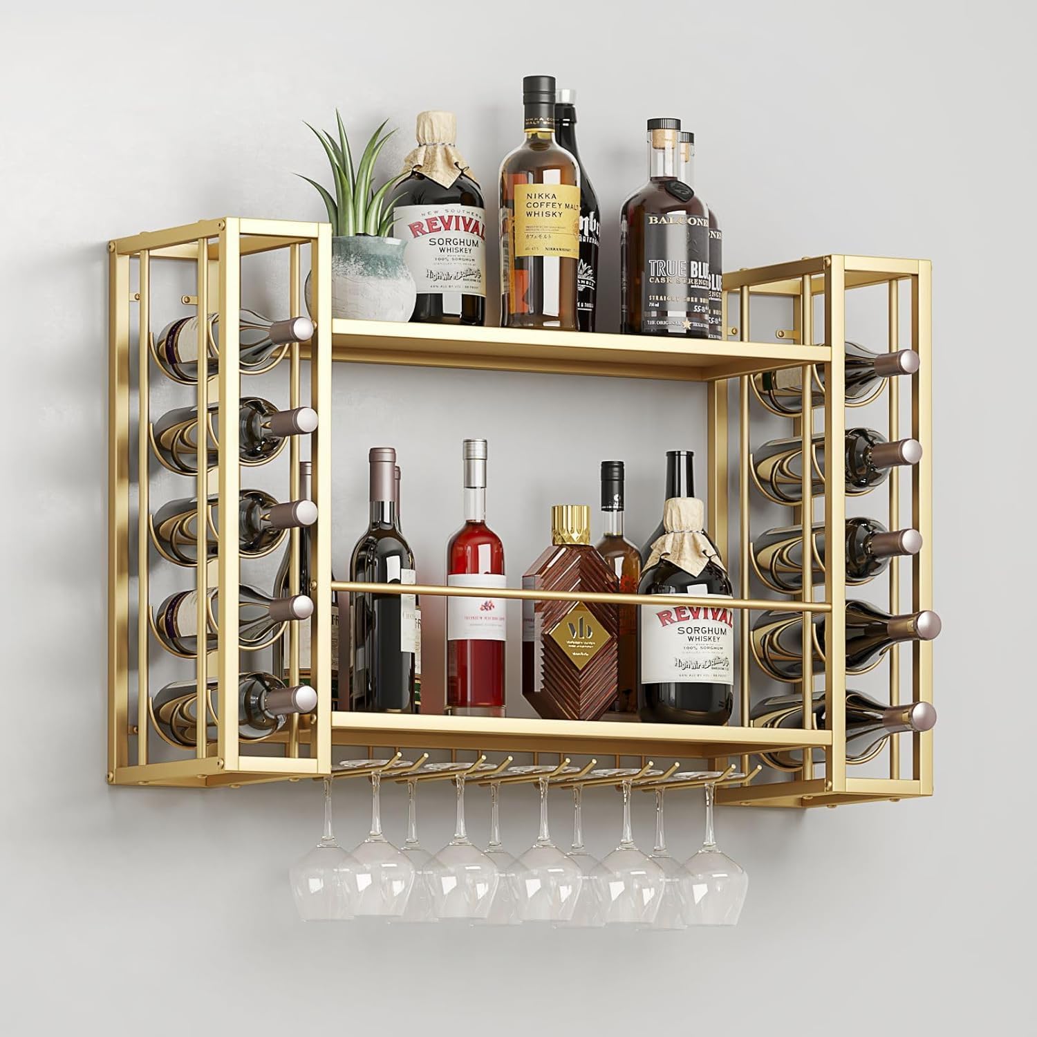 Estante para vinos montado en  - Home Bar Shelves reseña y precio